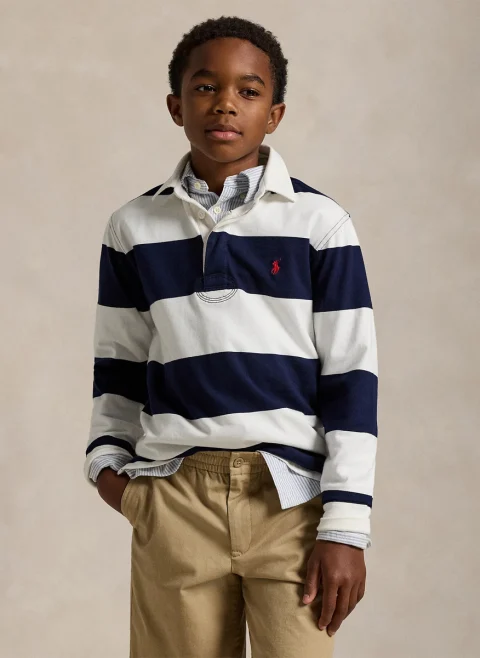 Раиран полошърт Ralph Lauren Kids 7-14