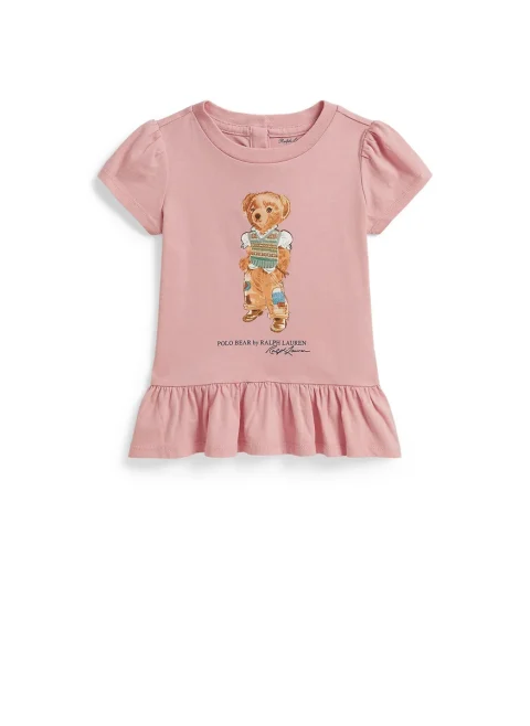 Тишърт с принт 'Polo Bear' Ralph Lauren Kids