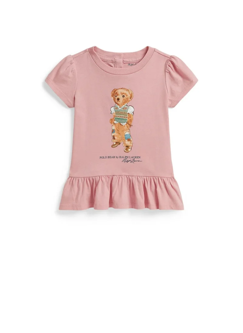 Тишърт с принт 'Polo Bear' Ralph Lauren Kids