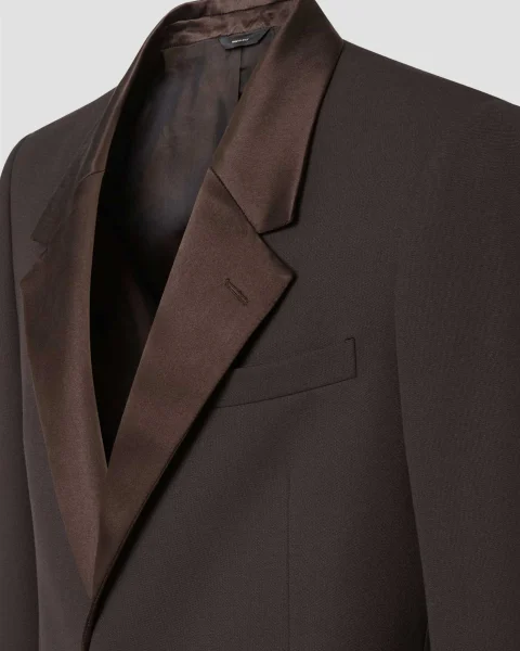 Wool Blazer in Brown — снимка 4