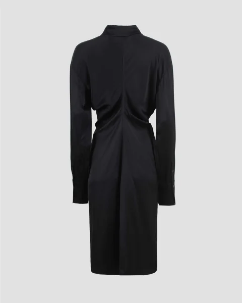 Slouch Shirtdress in Black — снимка 2