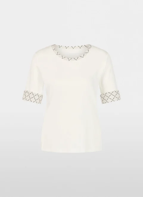 Тишърт с 'chain logo' мотив Marc Cain Sports — снимка 5