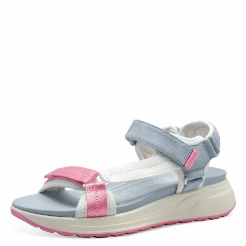 Дамски Спортни Сандали TAMARIS – 1-28713-44-895 LT. BLUE COMB — снимка 3