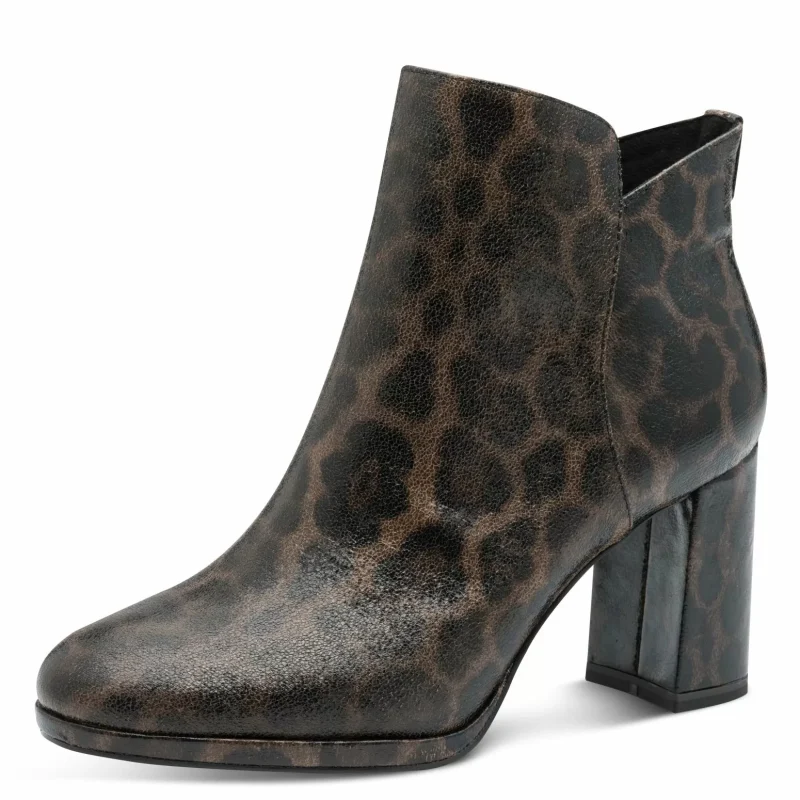 Дамски Боти На Ток TAMARIS – 1-25362-45-360 LEOPARD — снимка 3
