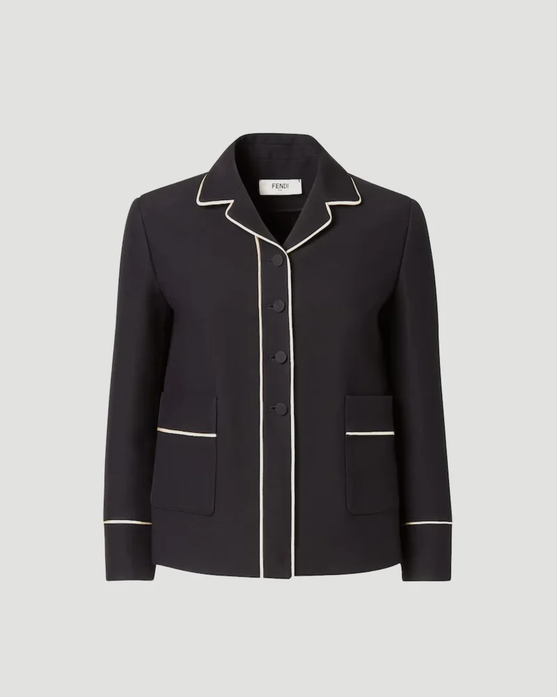 Black Silk and Wool Jacket