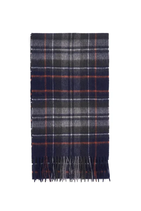 Шал New Check Tartan USC0137 ny95 navy/dark ginger