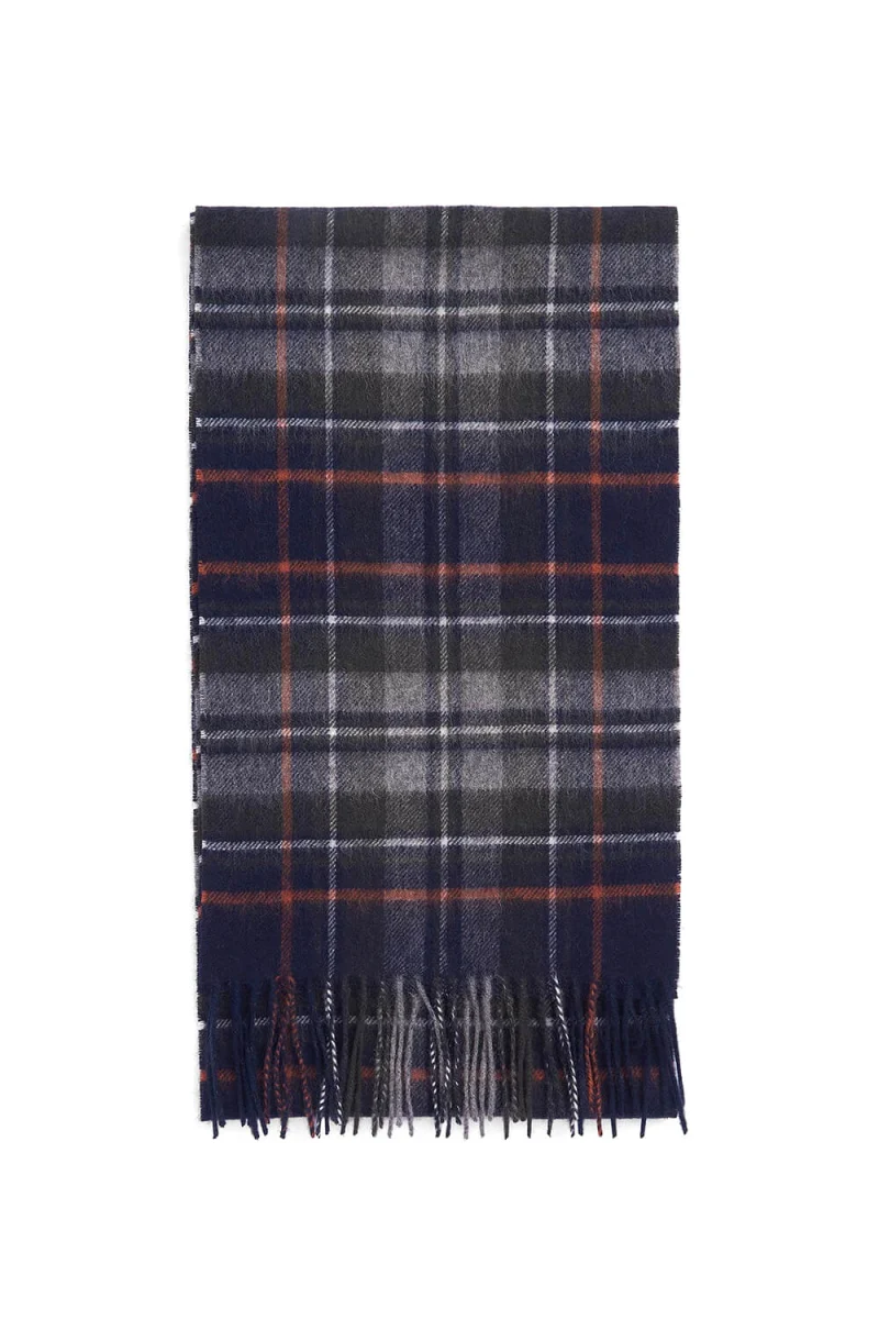 Шал New Check Tartan USC0137 ny95 navy/dark ginger