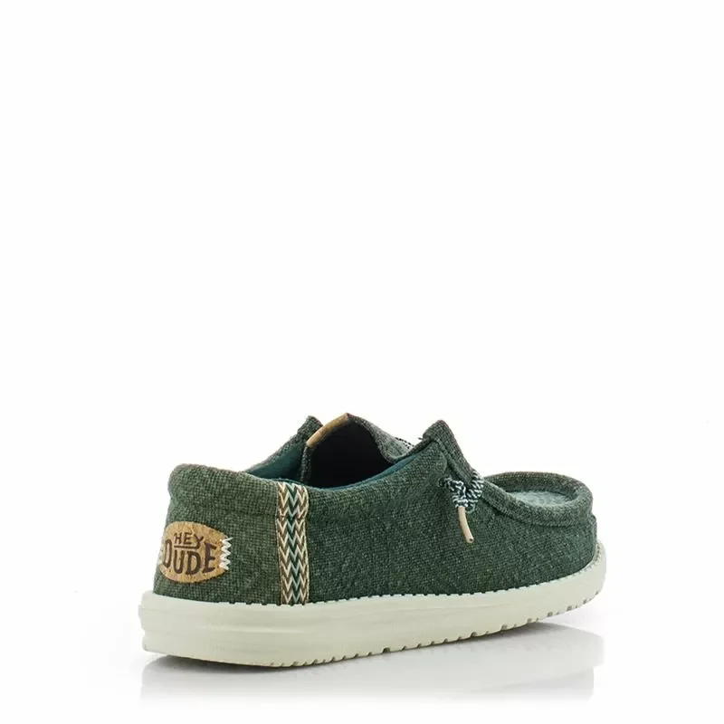 Мъжки Ежедневни HEY DUDE – 43085-336 WALLY JUTE SEA GREEN — снимка 3