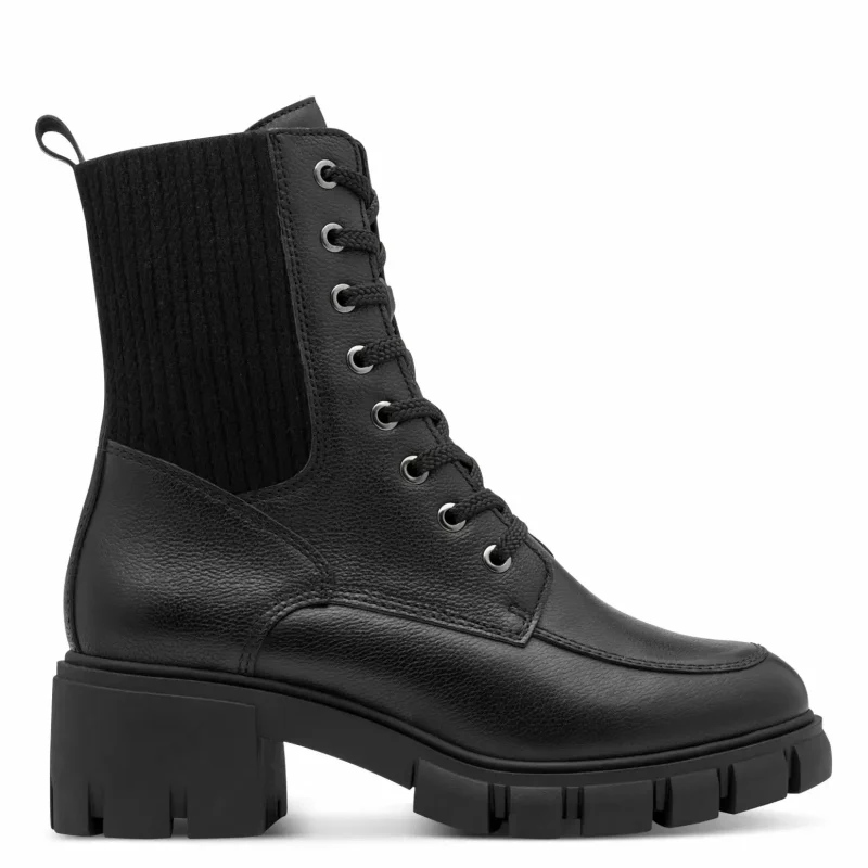 Дамски Кубинки TAMARIS – 1-25972-45-003 BLACK LEATHER