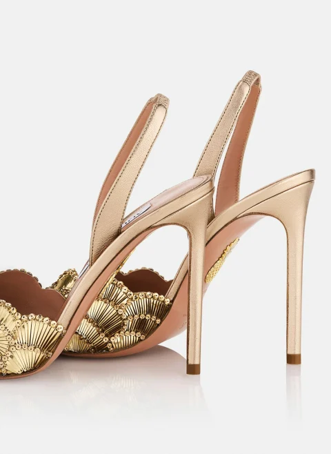 Сандали с пайети 'Ce Soir' Aquazzura — снимка 4