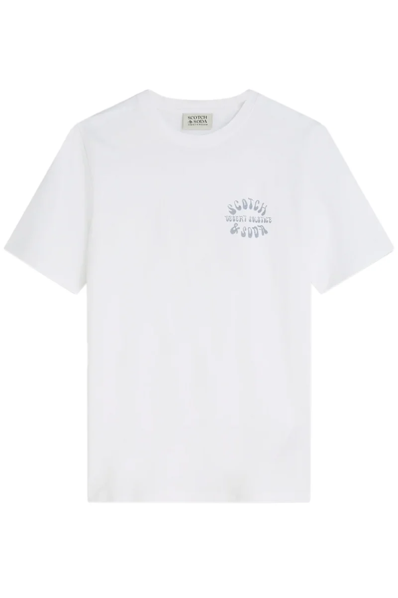 T-Shirt Left Chest Artwork Regular Fit 183121 101 bright white