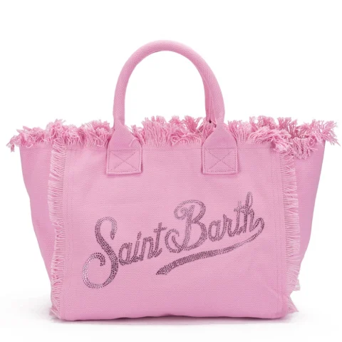 Розова плажна чанта Vanity SAINT BARTH