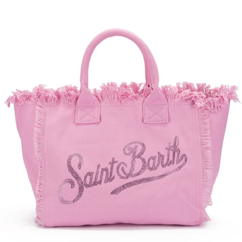 Розова плажна чанта Vanity SAINT BARTH