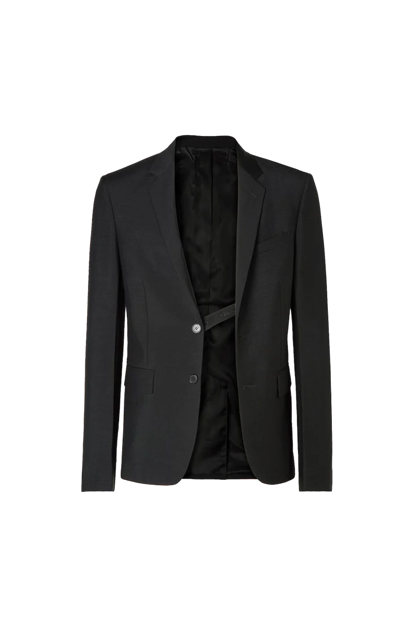 Kid Mohair Blazer in Black