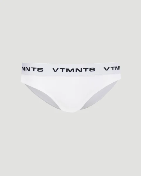 Logo Briefs in White