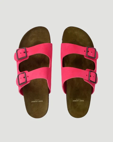 Jimmy Flat Sandals in Suede — снимка 3