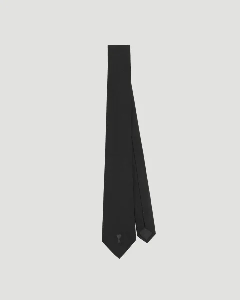 Silk Ami de Coeur Tie in Anthracite