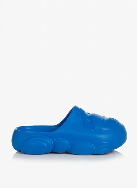 Чехли с лого надлис Moschino Kids