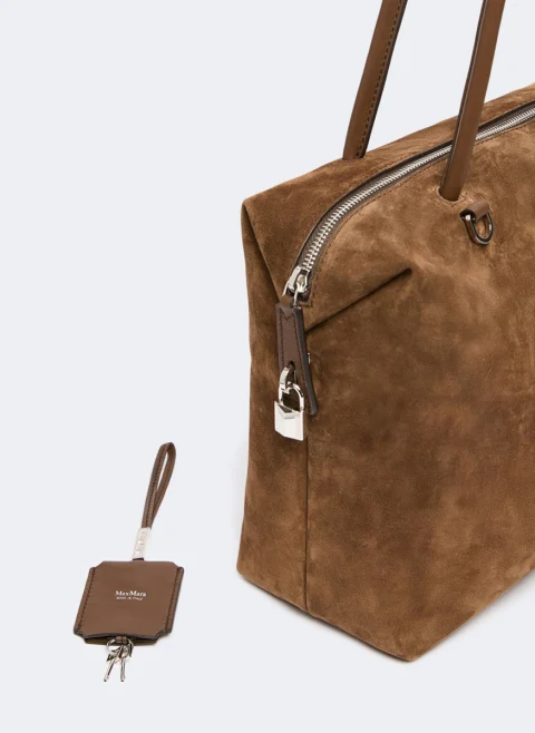 Велурена чанта 'Boston' Max Mara Mxaholdallglide — снимка 5