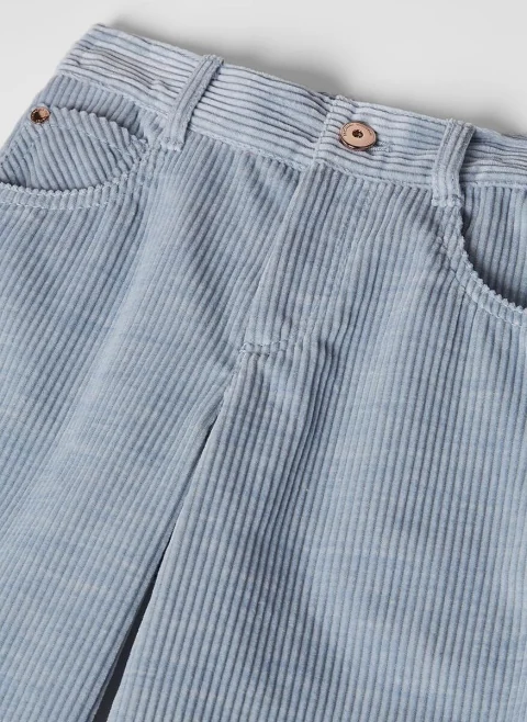 Панталон от рипсено кадифе Brunello Cucinelli Kids 6 — снимка 2