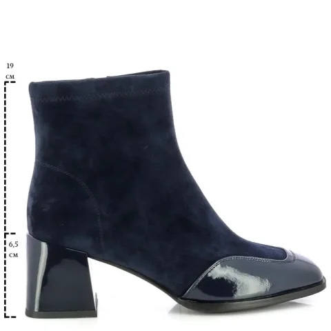 Дамски Боти На Ток CARLO FABIANI – 26362011 BLUE SUEDE — снимка 6