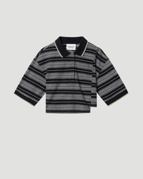 Poloshirt Isalyne in Black