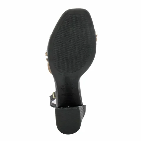Дамски Сандали На Ток RAMARIM – 2441206 COCONUT/CAMEL/BLACK — снимка 4