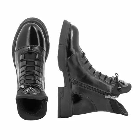 Дамски Кубинки CARLO FABIANI – 154-6001 BLACK — снимка 5