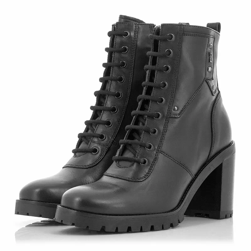 Дамски Боти На Ток NERO GIARDINI – 308983D NERO — снимка 3