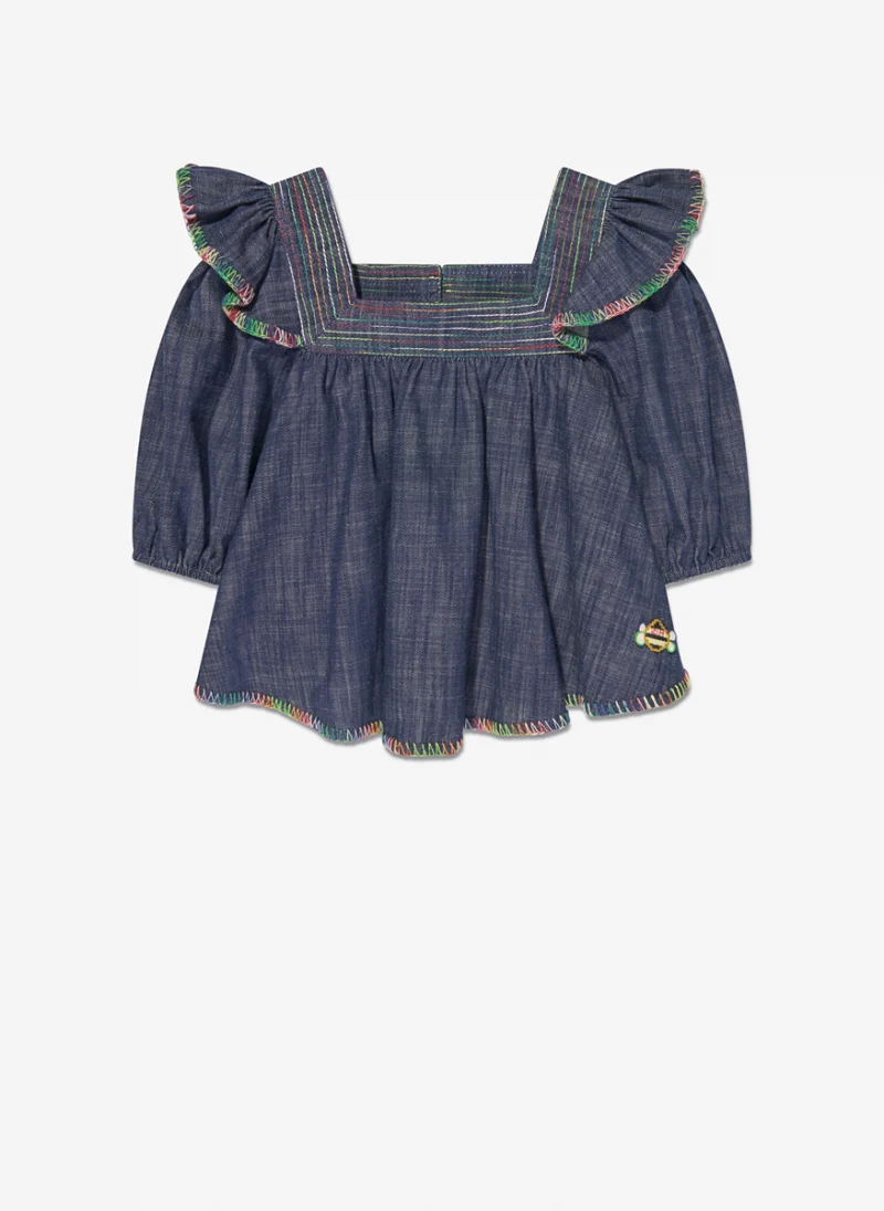 Блуза 'Alight Denim' Zimmermann Kids
