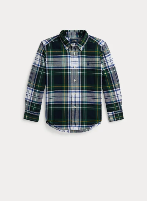 Риза с кариран принт Ralph Lauren Kids 2-7 — снимка 4