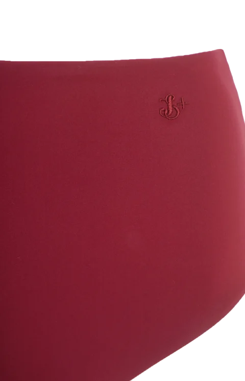 Burgundy Bikini Bottom — снимка 2