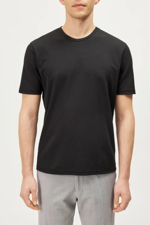 T-Shirt ERICKO-520126 1000-black — снимка 2