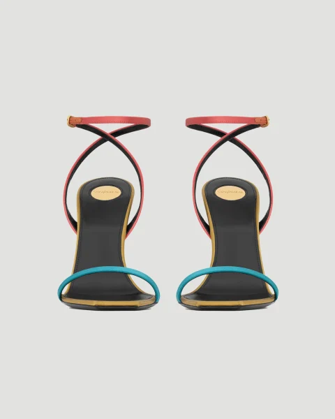 Dominique Sandals in Satin Crepe — снимка 3