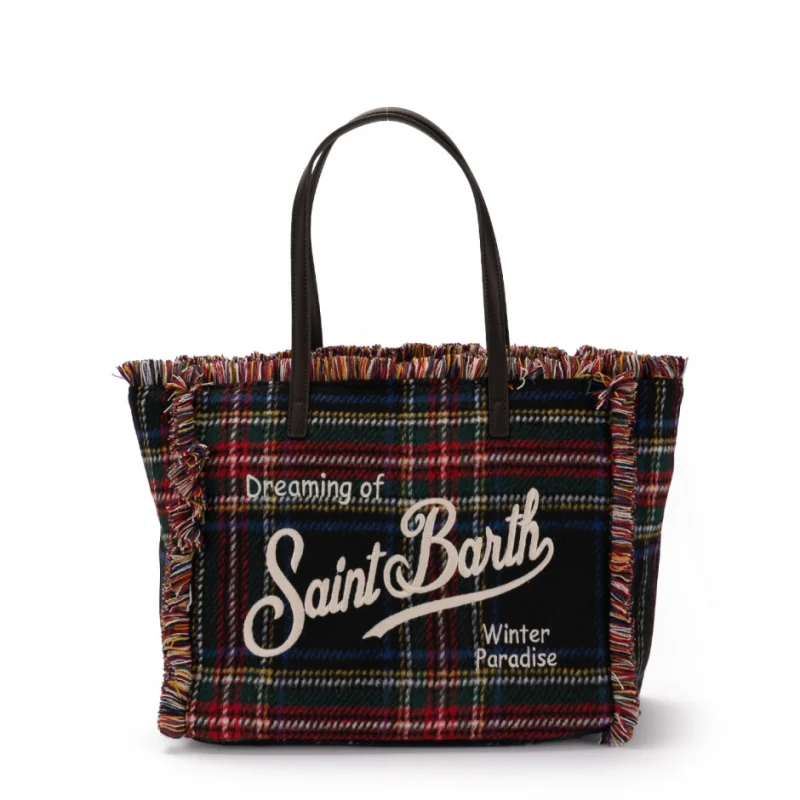Дамска чанта Vanity Tartan SAINT BARTH