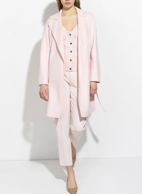 Палто с кашмир 'Robe cut' Max Mara Studio Msttenore — снимка 7