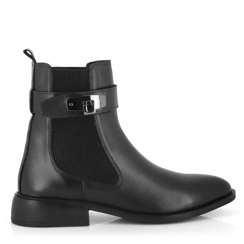 Дамски Равни Боти CARLO FABIANI – 247-8436 BLACK LEATHER