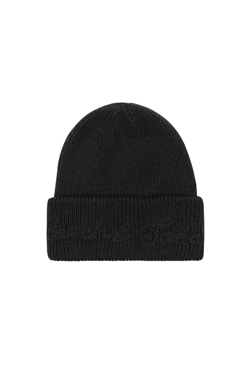 Шапка S&S Chain Stitch Cuff Beanie SSM53005 001 black