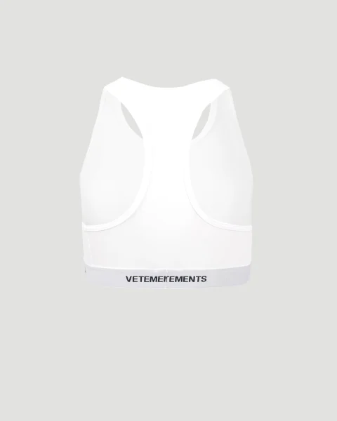 White Sports Top with Logo — снимка 2