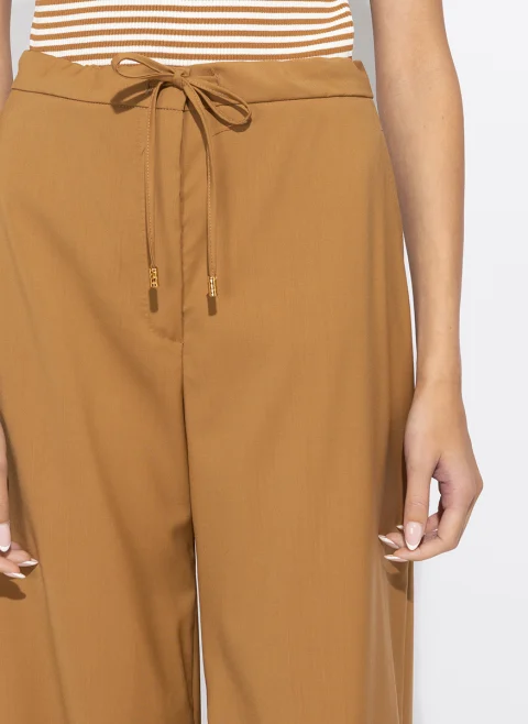 Разкроен панталон от фина вълна Max Mara Studio Mstcrisma — снимка 6