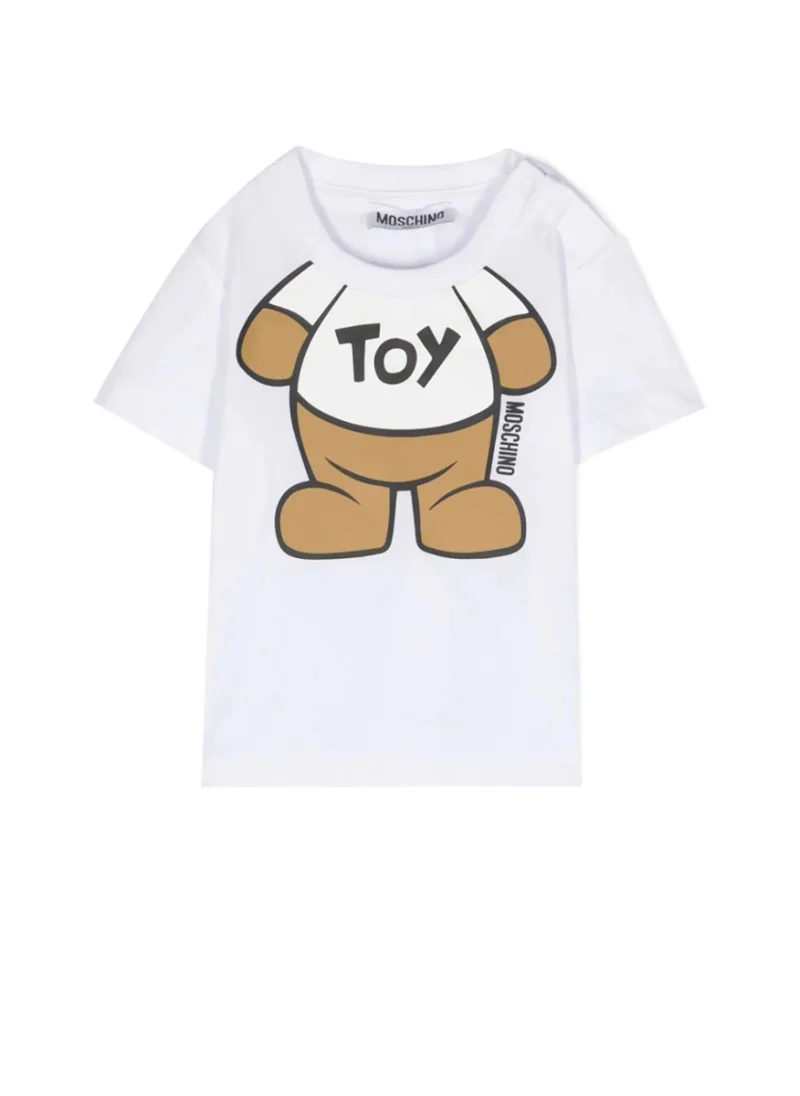 Тишърт с принт Moschino Kids — снимка 4
