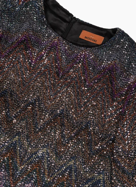 Рокля с пайети Missoni Kids — снимка 2