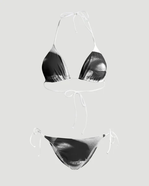 Bikini Set in Black and White Print
