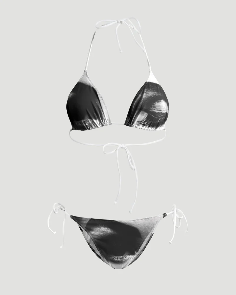 Bikini Set in Black and White Print
