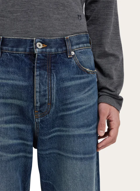 Деним 'Straight leg' Ferragamo — снимка 5