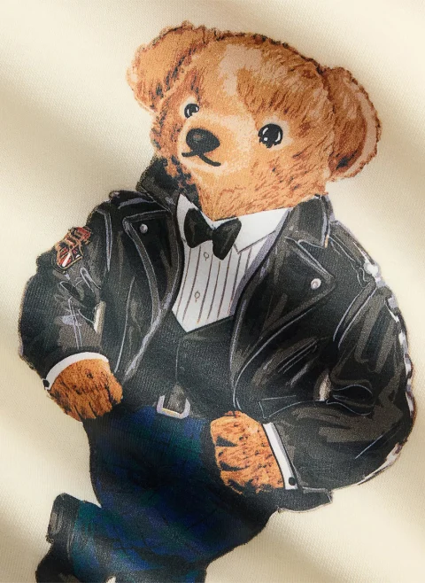 Суитшърт с принт 'Polo Bear' Ralph Lauren Kids 7-14 — снимка 6