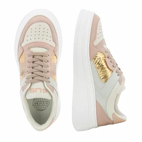 Дамски Сникърс CESARE PACIOTTI 4US – TAYLOR-05 -NAPA CIPRIA/VELOUR BIANCO — снимка 5
