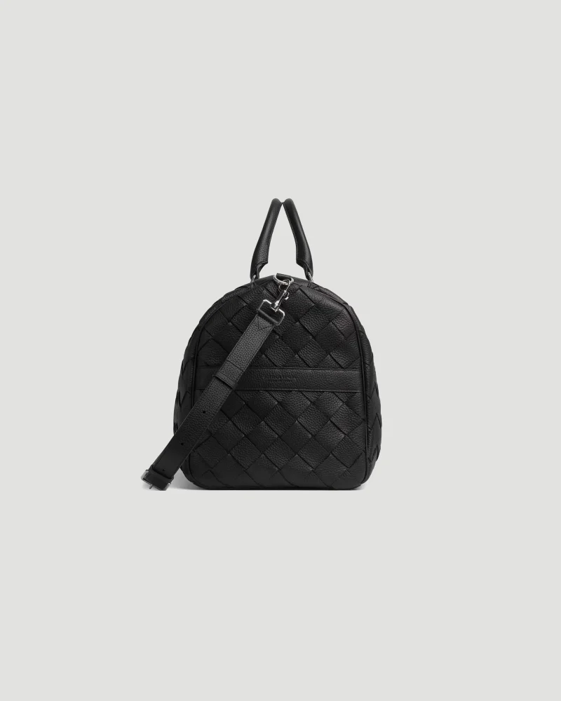 Intrecciato Cabin Duffle in Black — снимка 2