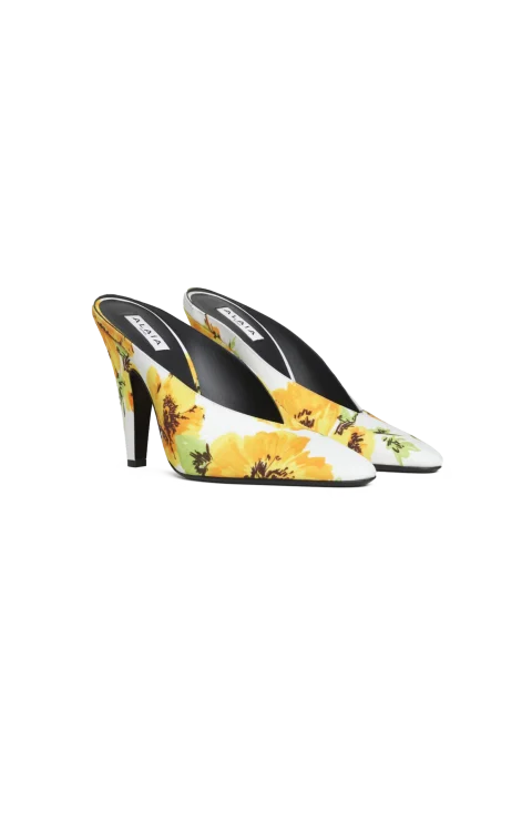 Cone Mules in Flower Print — снимка 2