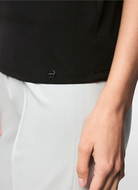 Блуза с поло яка Marc Cain Sports — снимка 5